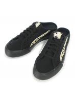 23.5cm プーマ PUMA スニーカー レディース バリ ミュール レオ 408563-01 BARI MULE LEO ブラック ホワイト スリッパ おしゃれ ヒョウ柄