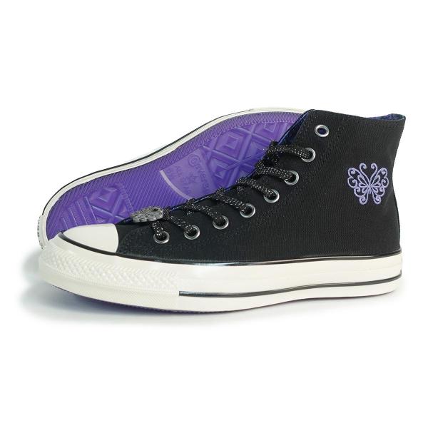 23.0cm（4.0US inch） コンバース CONVERSE アナスイ スニーカー レディース ハイカット オールスター エイジド HI/ アナ スイ ブラック/パープル ALL STAR AGED HI / ANNA SUI 8,301円