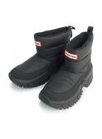 23cm 【並行輸入品】 HUNTER ハンター レディース ブーツ イントレピッド ワンダラー ショート スノー ブーツ UFS7119WWU-BLK ブラック INTREPID WANDERER SHORT SNOW BOOT