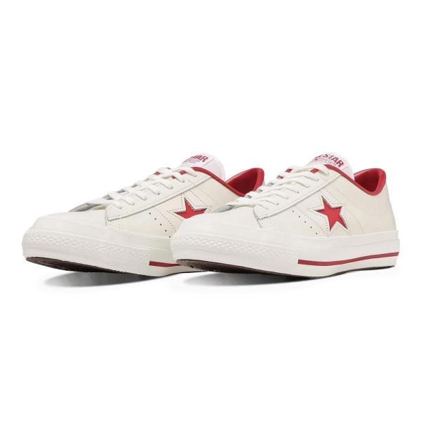 26.5cm（8.0USinch） コンバース CONVERSE スニーカー メンズ レディース ローカット ワンスター J ホワイト/レッド ONE STAR J 日本製 19,681円