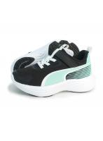 18cm プーマ PUMA スニーカー 子供靴 運動靴 キッズ スピード モンスター V5 GR SPEED MONSTER V5 313960_04 ブラック/ミント PUMA Black-Mint Jelly