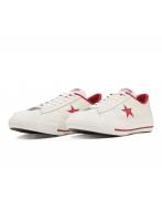 24.0cm(5.5USinch) コンバース CONVERSE スニーカー メンズ レディース ローカット ワンスター J ホワイト/レッド ONE STAR J 日本製