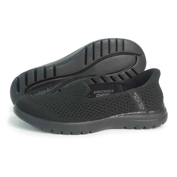 23cm SKECHERS スケッチャーズ スニーカー レディース スリップインズ オンザゴー フレックス セレステ 136180 BBK ブラック ON-THE-GO FLEX CELESTE