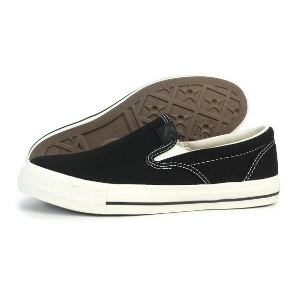 24cm コンバース CONVERSE スニーカー スリッポン メンズ レディース ローカット CXP SLIP-ON ブラック/ブラック 黒 定番モデル