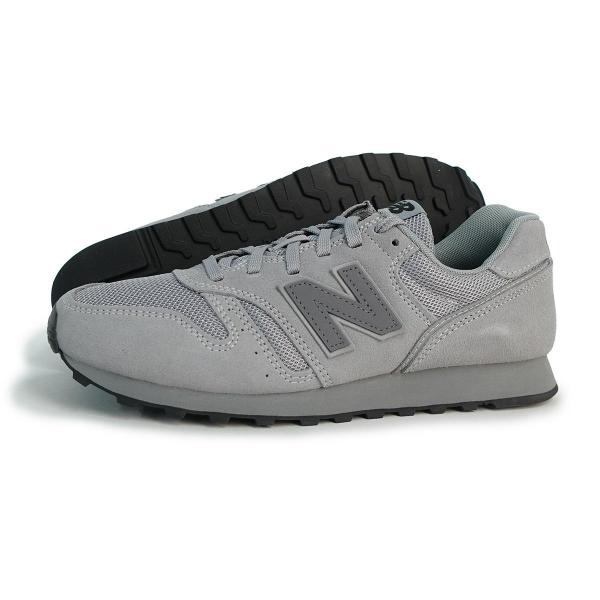 23cm ニューバランス new balance スニーカー 373 メンズ レディース ランニングスタイル シューズ 運動靴 靴 黒 NB M373 3YU D グレイ グレー