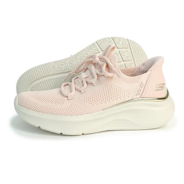 25cm SKECHERS スケッチャーズ スニーカー レディース スリップインズ ボブス スポート B ラブ トゥルー デライト 117617 LTPK ライトピンク BOBS B LOVE