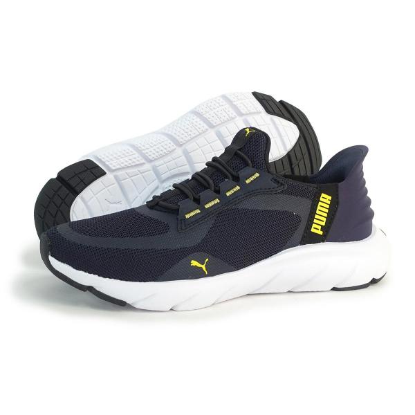 22cm プーマ PUMA スニーカー スリッポン メンズ レディース ソフトライド フレックスレース イーズイン ALT ワイド 311996_08 ネイビー