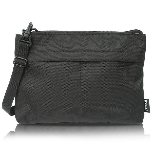 アウトドアプロダクツ ショルダーバッグ ソリッドスクエア サコッシュ メンズ レディース 5L ブラック2（ブラックプリント）