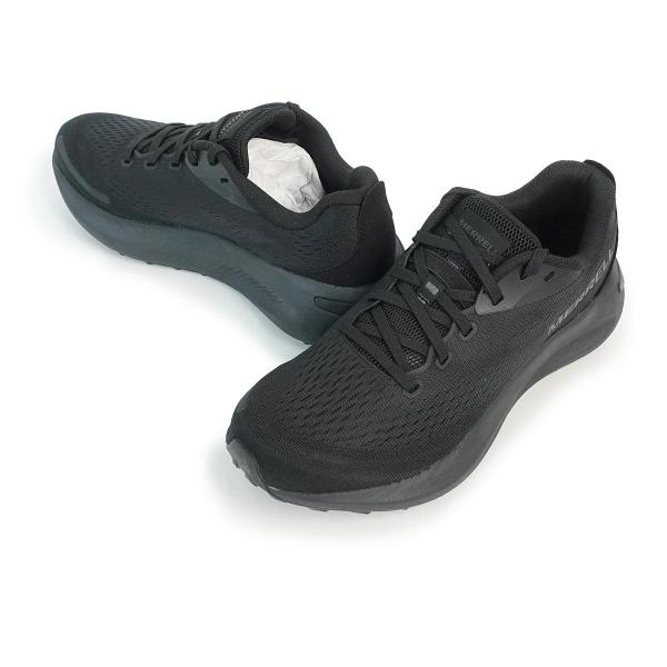 25.5cm メレル MERRELL メンズ スニーカー ランニングシューズ モーフライト 068282 トリプルブラック MORPHLITE プレゼント