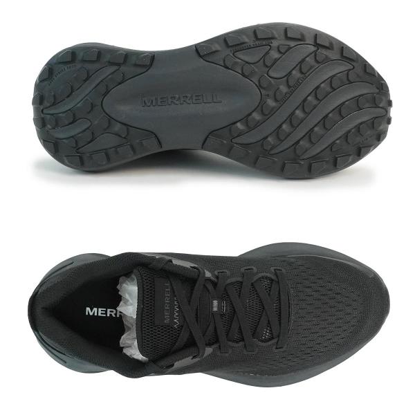 25.5cm メレル MERRELL メンズ スニーカー ランニングシューズ モーフライト 068282 トリプルブラック MORPHLITE プレゼント