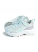プーマ PUMA スニーカー 子供靴 運動靴 キッズ スピード モンスター V SPEED MONSTER V5 309935_15 水色系 Sea Glass-Lilac Crush