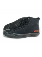 24.0cm（5.0USinch） コンバース CONVERSE スニーカー ハイカット オールスター エイジド HI /ネットフリックス ブラック ALL STAR AGED HI / NETFLIX