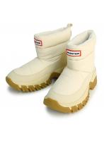 24cm 【並行輸入品】 HUNTER ハンター レディース ブーツ イントレピッド ワンダラー ショート スノー ブーツ UFS7119WWU-CCG キャンバスクリーム / ガム INTREPID WANDERER SHORT SNOW BOOT