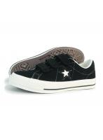 23.0cm（4.0US inch） コンバース CONVERSE スニーカー メンズ レディース ローカット ワンスター スエード V-3 ブラック ベルクロ ベルトタイプ ONE STAR SUEDE V-3