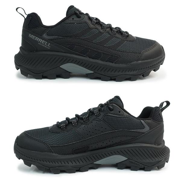 29cm メレル MERRELL メンズ トレッキングシューズ  スピードストライク 2 ウォータープルーフ 037841 ブラック SPEED STRIKE 6 WATERPROOF  防水