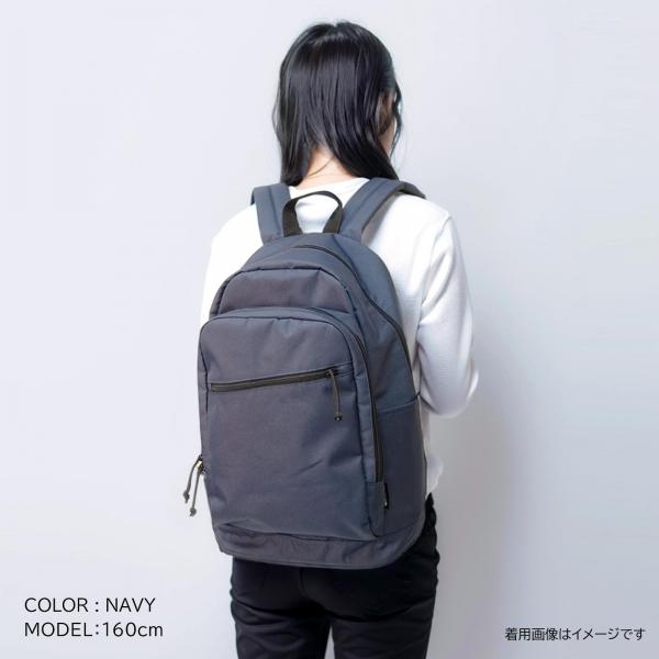 アウトドアプロダクツ  リュック ヘザー 無地 杢 通勤 通学 鞄 バッグ 大容量 A4収納 19L ネイビー（ソリッド）