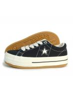 23.5cm（4.5US inch） コンバース CONVERSE スニーカー メンズ レディース ローカット 厚底 ワンスターボーダースター OX ブラック ONE STAR BOARDERSTAR OX