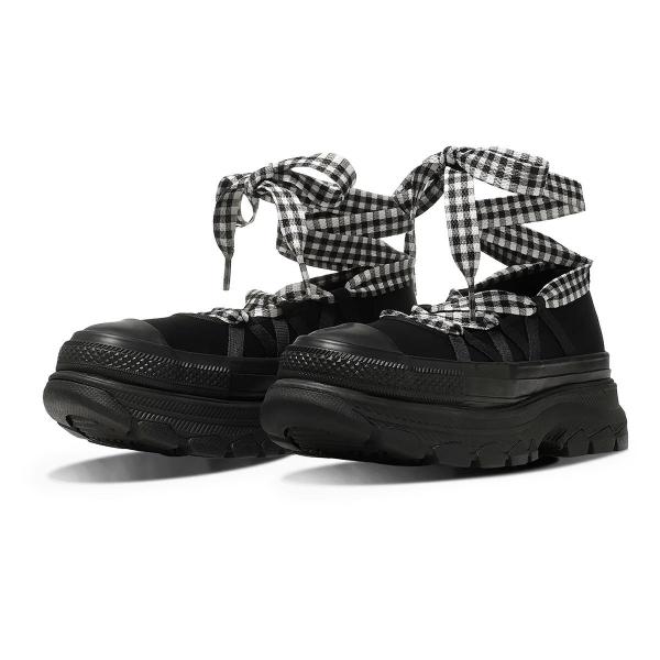 24.0cm（5.0US inch） コンバース CONVERSE スニーカー レディース 厚底 オールスター トレックウエーブ BL OX ブラック/ブラック ALL STAR TREKWAVE BL OX バレエシューズ 7,920円