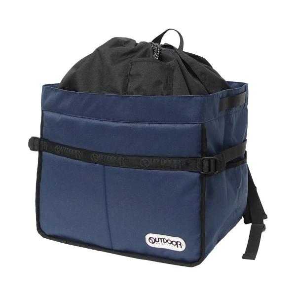 アウトドアプロダクツ OUTDOOR PRODUCTS レジカゴ対応型 バッグ 2WAY リュック 大容量 抗菌 エコバッグ ネイビー