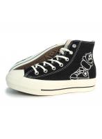 24.0cm(5.0USinch) コンバース CONVERSE スニーカー ハイカット レディース オールスター PLTS OG HI /可哀想に!おぱんちゅうさぎ ブラック ALL STAR PLTS OG HI / KAWAISOUNI!
