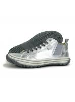 XS（22.5cm） SPINGLE スピングル スニーカー メンズ レディース SP-442 シルバー 革 カンガルーレザー 定番 日本製 スピングルムーブ