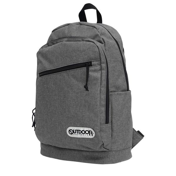 アウトドアプロダクツ  リュック ヘザー 無地 杢 通勤 通学 鞄 バッグ 大容量 A4収納 19L グレー（ヘザー）