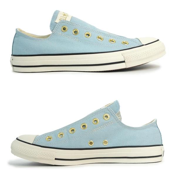 22.5cm コンバース CONVERSE スニーカー スリッポン レディース メンズ オールスター スリップ FE GD OX サックス ALL STAR SLIP FE GD OX