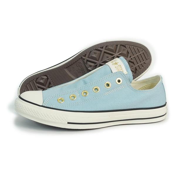 22.5cm コンバース CONVERSE スニーカー スリッポン レディース メンズ オールスター スリップ FE GD OX サックス ALL STAR SLIP FE GD OX