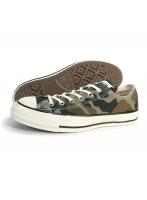 27.0cm（8.5US inch） コンバース CONVERSE スニーカー ローカット メンズ レディース オールスター エイジド ウッドランドカモ OX グリーン/グレイ/ブラウン ALL STAR