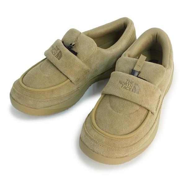 24cm ザ ノースフェイス THE NORTH FACE ヌプシ ローファー スエード NUPTSE LOAFER SUEDE  NF52576 CK クラシックカーキ×TNFブラック