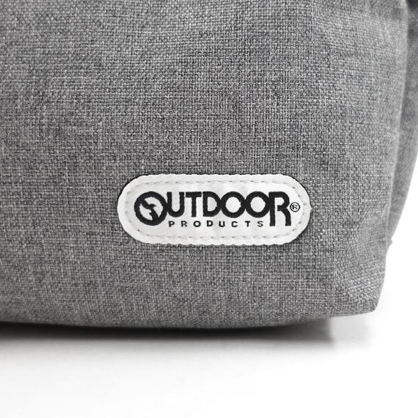 アウトドアプロダクツ OUTDOOR PRODUCTS ショルダーバッグ メンズ レディース ミドル メッセンジャーバッグ 杢グレー（ラベルタイプ）