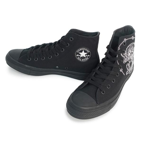 28.0cm（9.5USinch） コンバース CONVERSE スニーカー ハイカット メンズ レディース オールスター フウジンライジン HI ブラック 風神雷神 ALL STAR FUJINRAIJIN HI