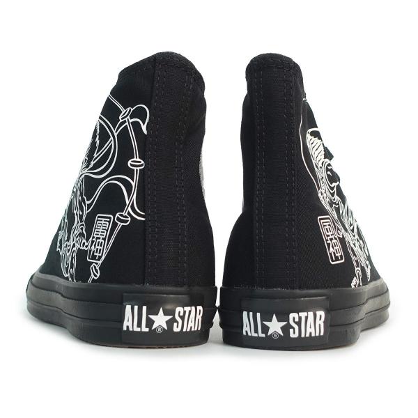28.0cm（9.5USinch） コンバース CONVERSE スニーカー ハイカット メンズ レディース オールスター フウジンライジン HI ブラック 風神雷神 ALL STAR FUJINRAIJIN HI