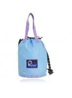 ペンフィールド Penfield ショルダーバッグ ポーチ 巾着バッグ フェザーライト ギャザーポーチ ライトブルー（ラベンダーハンドル）