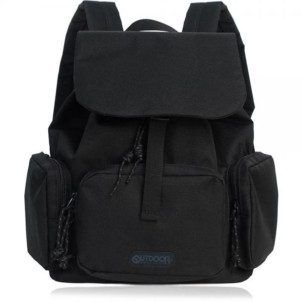 アウトドアプロダクツ OUTDOOR PRODUCTS トリプルポケット フラップ ミニリュック ブラック3（オールブラック） 6,490円