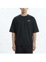シエラデザインズ SIERRA DESIGNS フィッシュワッペン ストレッチ Tシャツ PTT 吸汗速乾 刺繍 魚 ブラック XL