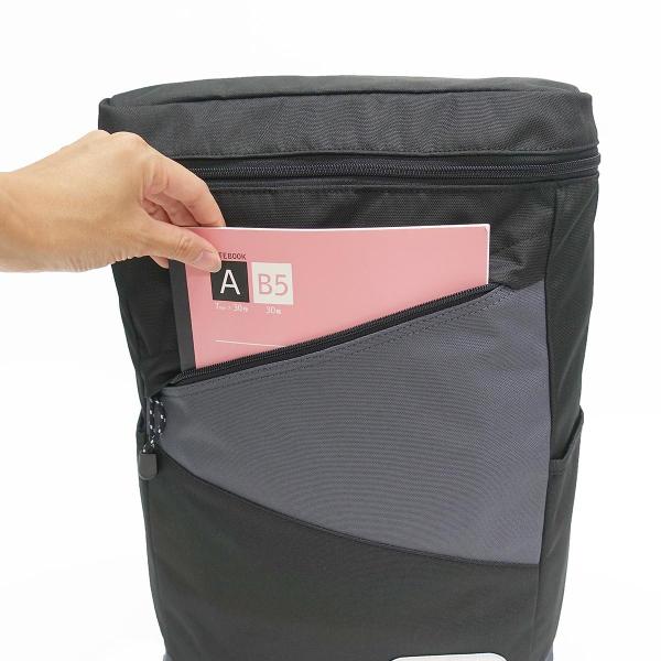 アウトドアプロダクツ  リュック ボックス型 A4収納 PC収納 大容量 通勤 通学 ブラック2