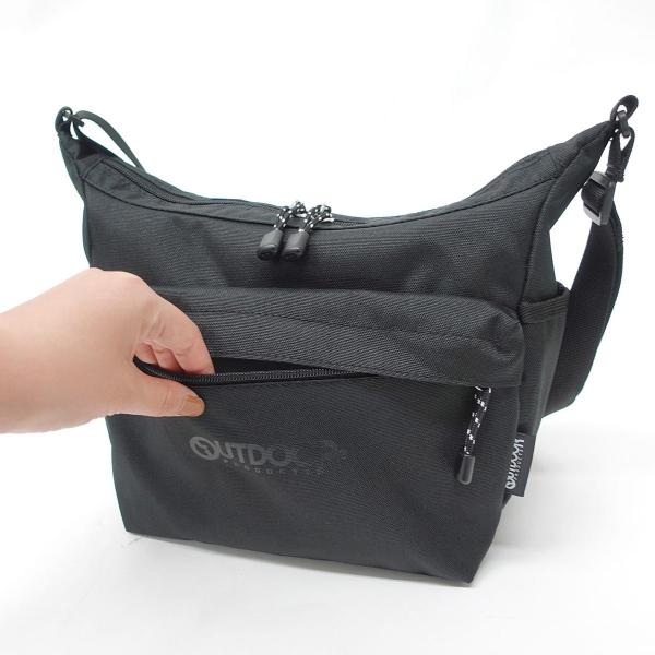 アウトドアプロダクツ OUTDOOR PRODUCTS ショルダーバッグ メンズ レディース ミドル メッセンジャーバッグ ブラック3（プリントタイプ）