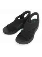 23cm SKECHERS スケッチャーズ サンダル レディース スリップインズ パラレル ライト サマー インバイト 120012 BBK ブラック