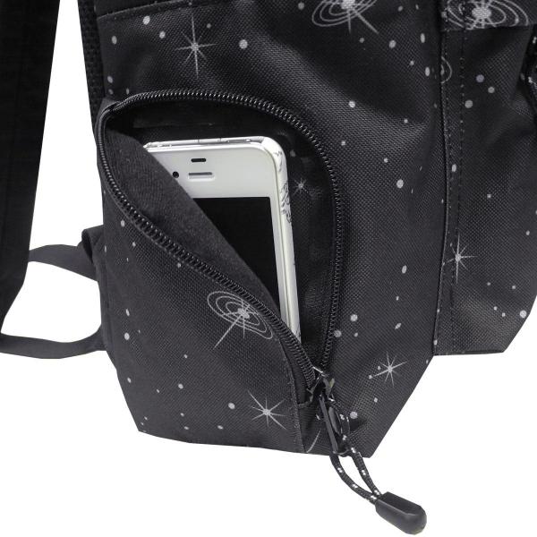 アウトドアプロダクツ OUTDOOR PRODUCTS リュック コスモ 宇宙 A4収納 通勤 通学 黒 19L グレー