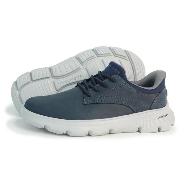 26cm SKECHERS スケッチャーズ スリップインズ リラックスドフィット アーチフィット ガルザ ラングストン 205511 NVY ネイビー ビジネスシューズ