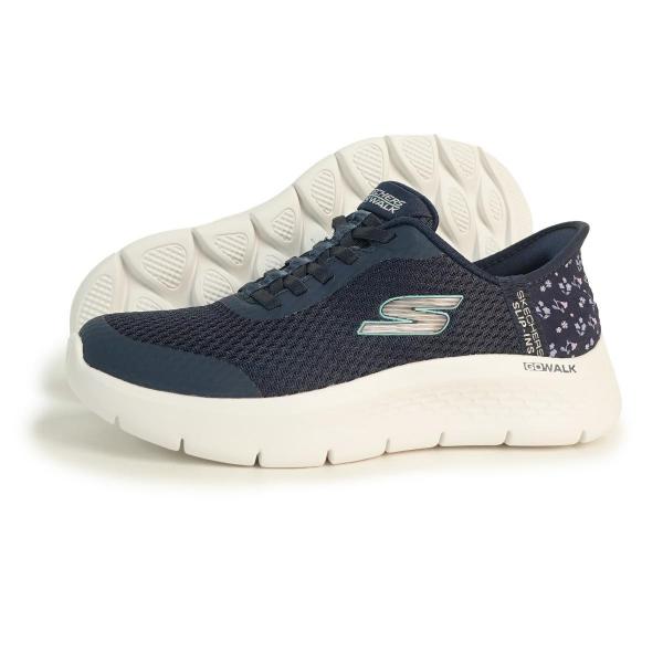 23.5cm SKECHERS スケッチャーズ スニーカー レディース スリップインズ ゴーウォーク フレックス リリー ローズ 125525 NVY ネイビー