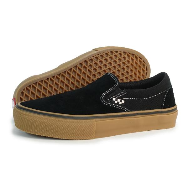 25cm 【並行輸入品】バンズ VANS スニーカー メンズ レディース スケート スリッポン ブラック/ガム VN000EG5B9K 海外企画 SKATE SLIP-ON 6,482円