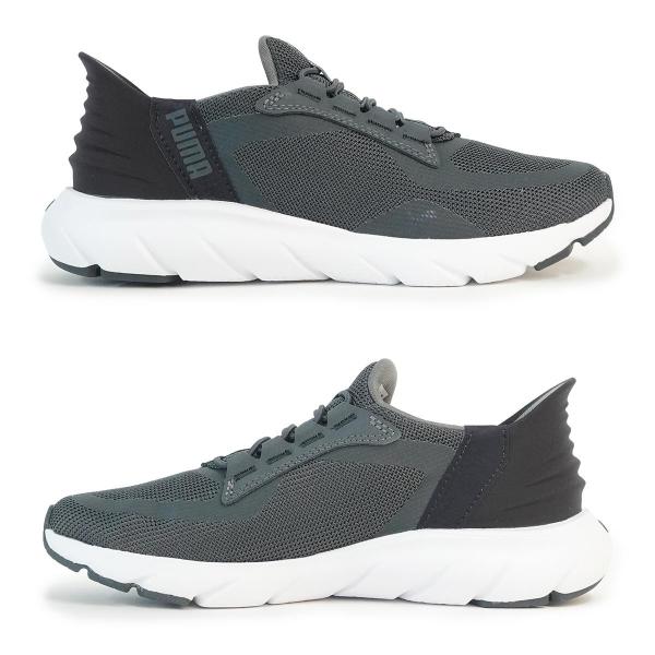 29cm プーマ PUMA スニーカー スリッポン メンズ レディース ソフトライド フレックスレース イーズイン ALT ワイド ランニングシューズ 311996_03 グレー/ネイビー 29cm プーマ PUMA スニーカー スリッポン メンズ レディース ソフトライド フレックスレース イーズイン ALT ワイド ランニングシューズ 311996_03 グレー/ネイビー