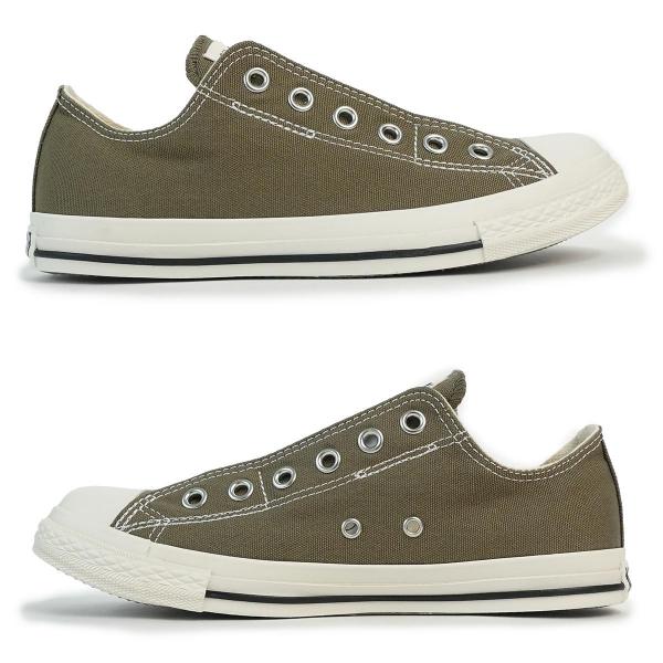 28cm コンバース CONVERSE スニーカー スリッポン レディース メンズ オールスター LP スリップ OX ダルオリーブ ALL STAR LP SLIP OX