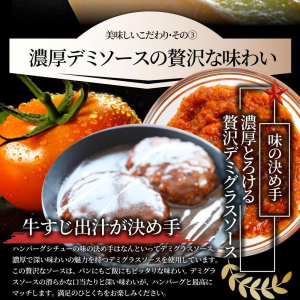 とろける チーズイン デミハンバーグシチュー お肉屋さん自信の絶品シチュー （6.6kg（220g×30））