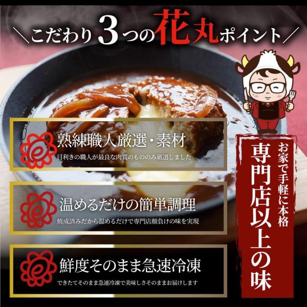 とろける チーズイン デミハンバーグシチュー お肉屋さん自信の絶品シチュー （6.6kg（220g×30））