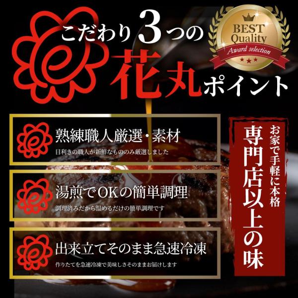 しゃぶまる やわらか 煮込みハンバーグ 濃厚デミソース 20食（3kg）