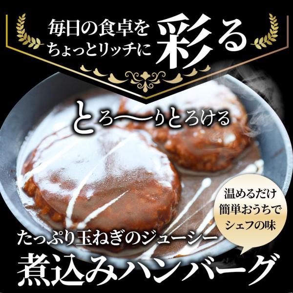しゃぶまる やわらか 煮込みハンバーグ 濃厚デミソース 20食（3kg）