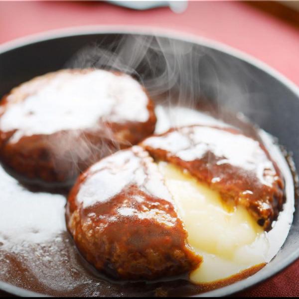 しゃぶまる 煮込み チーズイン ハンバーグ 濃厚デミソース 20食（3kg） 5,242円